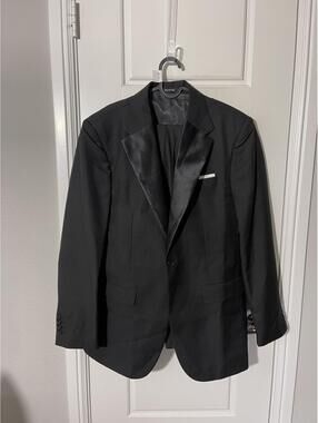 WANGYUE Suits for Men Size MD Black 3 Pieces Tuxedo M703